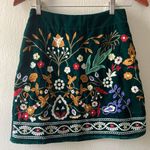 Romeo + Juliet Couture Romeo + Juliet Floral Embroidered Velvet Mini Skirt Photo 0