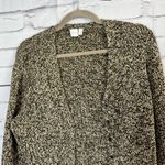 Anne Klein Vintage Tan Brown 100% Wool Cardigan Cuffed Sleeve L Preppy Fall Y2K Photo 4