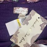 NWT Band Of The Free Floral Purple Floriane Crop Top Blouse Size Medium Boho Photo 5