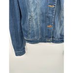 Mango Jeans Medium Wash Blue Denim Button Down Jean Jacket Women's Size XX-Small Photo 2