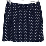 Charter Club  Skort Womens 6 Navy Blue White Floral Flower‎ Skirt Casual Preppy Photo 0
