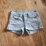 Denizen from Levi's DENIZEN Denim Shorts Womens Size W26 Grey High Rise Button Fly‎ Mineral Wash Photo 1