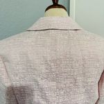 Tahari‎ Women Light Pink Textured Collared Long Sleeve Blazer Size 12 Petite Photo 6