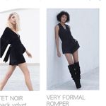 POL | Katana Boutique Black Romper NWOT Photo 1