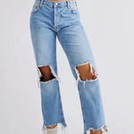 Free People  Maggie straight distressed‎ jeans Photo 0