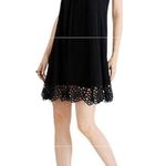 Signature By Robbie Bee black sleeveless tie neck crochet lace midi dress PS Size undefined Photo 0