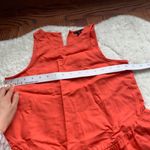 Ann Taylor Coral Orange Sleeveless Peplum Blouse Photo 3