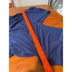 AnyBody Navy Blue V Neck Elastic Waist Wide Leg Jumpsuit Women Large Casual Photo 3