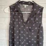 American Eagle Outfitters gray sheer button down sleeveless blouse Size XS Photo 1