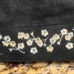 Christopher & Banks Christopher‎ Banks Small Black Linen Blend Button Sleeveless Midi Floral Dress Photo 8