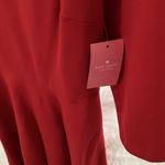 Kate Spade : Red Boat Neck Ponte Dress- pockets- fit & flare- M Photo 3