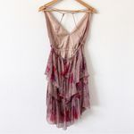 Michael Costello  x Revolve Oriana Tiered Mini Dress in Multi Floral Photo 6