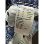 American Eagle AEO Jeans Women 14 X-LONG Blue Denim Hi-Rise Girlfriend Button Photo 7