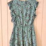 Belle Sky Blue Floral Ruffle Mini Dress Photo 5