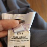 Hayley Paige Occasions  Bridesmaid maxi Dress 5714 Gunmetal Gray long chiffon 2 Photo 1