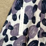 Susana Monaco  NWT Eclipse Mini Skirt Lined Dot White Purple Stretch Women Size 4 Photo 2