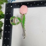 Metal Pink / Lilac Tulip Flower Hair Claw Clip Photo 5