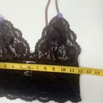 Foxers Cami Bralette Brown Floral embroidery Lace Camisole Size Small Size M Photo 7