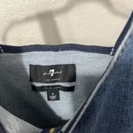 7 For All Mankind  Front Zip Denim Mini Dress Photo 4