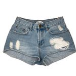 Billabong  blue distressed shorts Photo 0