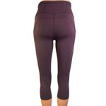 Lululemon  Women's Maroon Red Low Rise Yoga Capri Athletic Leggings Pants Size S Photo 2
