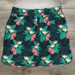 Duluth Pier Genius High Rise Green Floral Active Swim Skirt Size Medium Photo 2