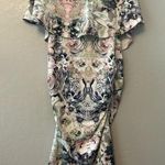 Ripe a pea in the pod maternity floral off the shoulder dress size medium White Photo 9