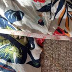 Philosophy  Multicolor Tropical Floral Button Up Cropped Blouse with Raw Edges S Photo 6