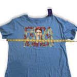 Jerry Leigh NWT Blue Frida Kahlo Portrait Tee T-Shirt Top Crewneck Short Sleeve New Photo 7