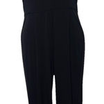 Michael Kors Women’s Black Wide Leg Jumpsuit Size Large Flowy Career Dressy Photo 0