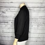 Torrid  NWT Size 2 Black Textured Jersey Choker Neck Smock Elastic Hem Blouse Top Photo 2