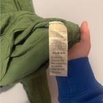 We The Free Free People Like New Green Quarter Zip Sweater: Size- Small Photo 4