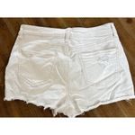 SO  ~ High Rise Shortie Jean Shorts Size 9/29W  ~ Distressed ~ White Photo 3