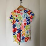 Fresh Produce FRESH‎ PRODUCE White Rainbow Blooms Janey Slub T Tee Top 1XL Photo 1