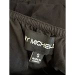 My Michelle  Womens Black Halter Neck Open Front Short Romper Size Small Photo 5