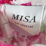 Misa Selma Belted Pink White Floral Cotton Mini Dress Photo 9