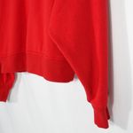 Victoria's Secret |  | Red Stretch Fleece Crewneck Pullover Crop Sweater Photo 2