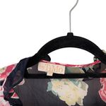 ByTiMo Floral Wrap Mini Dress Black Size M Photo 2