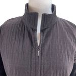 Eileen Fisher | Medium | Quilted Textured 3/4 Sleeve Full-Zip Jacket Coat Photo 2