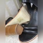Sol Sana  Tiki Heel Leather Pump Black Size 39 (8.5) Photo 8