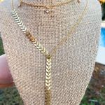 Long Arrow Necklace Gold Photo 0