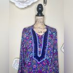 Matilda Jane NTM: Thoughts & Dreams High Low Floral Blueish Purple Dress Sz L Photo 2