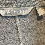Athleta Spacedye Gray Pranayama Wrap Open Front Cardigan - size Small Petite Photo 4