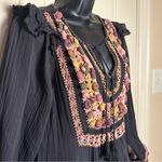 Antik Batik Black Boho Style Lova Dress Embroidered Maxi Size Small Euro 38 NWOT Photo 3