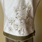 Ann Taylor Vintage Silk Embroidered Top & Wide Leg Pants Set Y2K Size 8/10 Photo 3