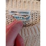 Cream Cable Knit Floral Embroidered Sweater Photo 3