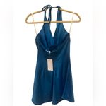 Lovers + Friends Bright blue  mini halter dress Photo 3