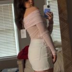 Revolve Pink off the shoulder top Photo 2