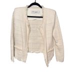 IRO  Wondrous Tweed Frayed Jacket Shaggy Cream Off-White Size 38 US 6 Medium Photo 1