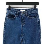 Oak + Fort Straight Leg Crop Jean Blue Denim S Photo 1